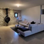 Ferme rénovée à Bloye salon