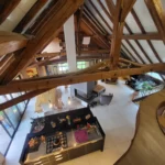 Loft design de 6 pièces à Montagny-les-Lanches salon vue de l’étage
