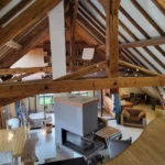 Loft design de 6 pièces à Montagny-les-Lanches salon vue de l’étage 2