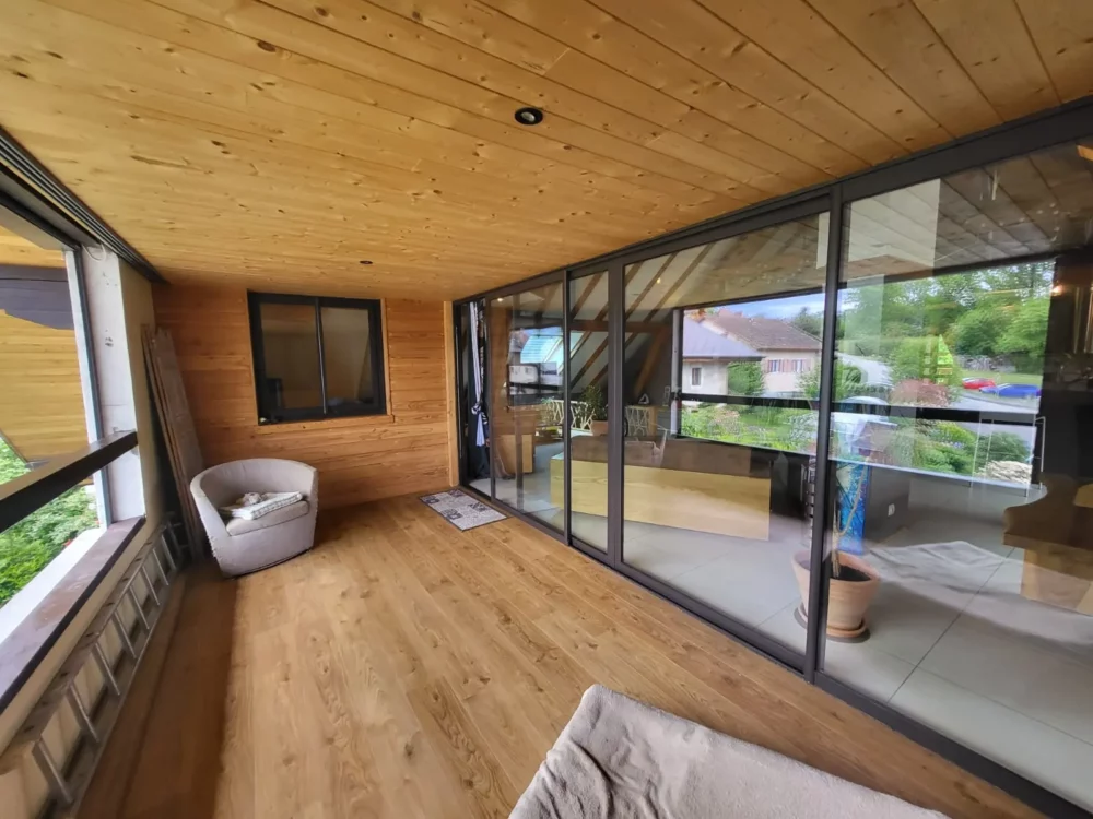 Loft design de 6 pièces à Montagny-les-Lanches terasse